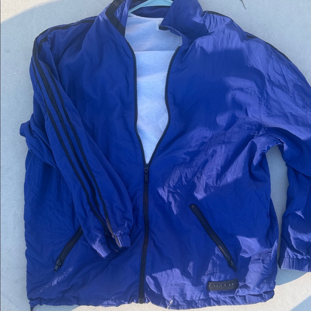 Elizabeth Claiborne Athletic Blue Windbreaker Jacket and Jogger Set